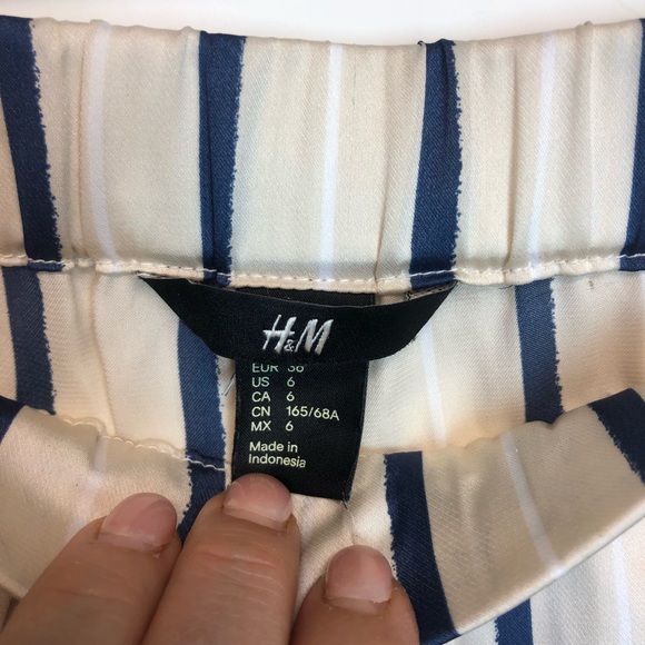 H&M wide leg satin palazzo pants , size 6 - Picture 6 of 6